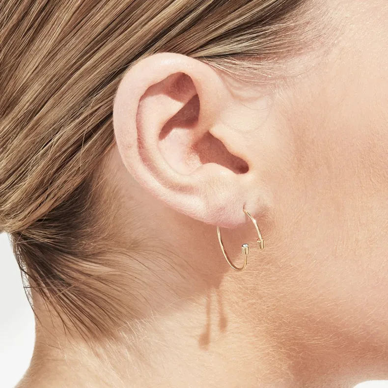 Shihara Diamond Twist Round Earring 02