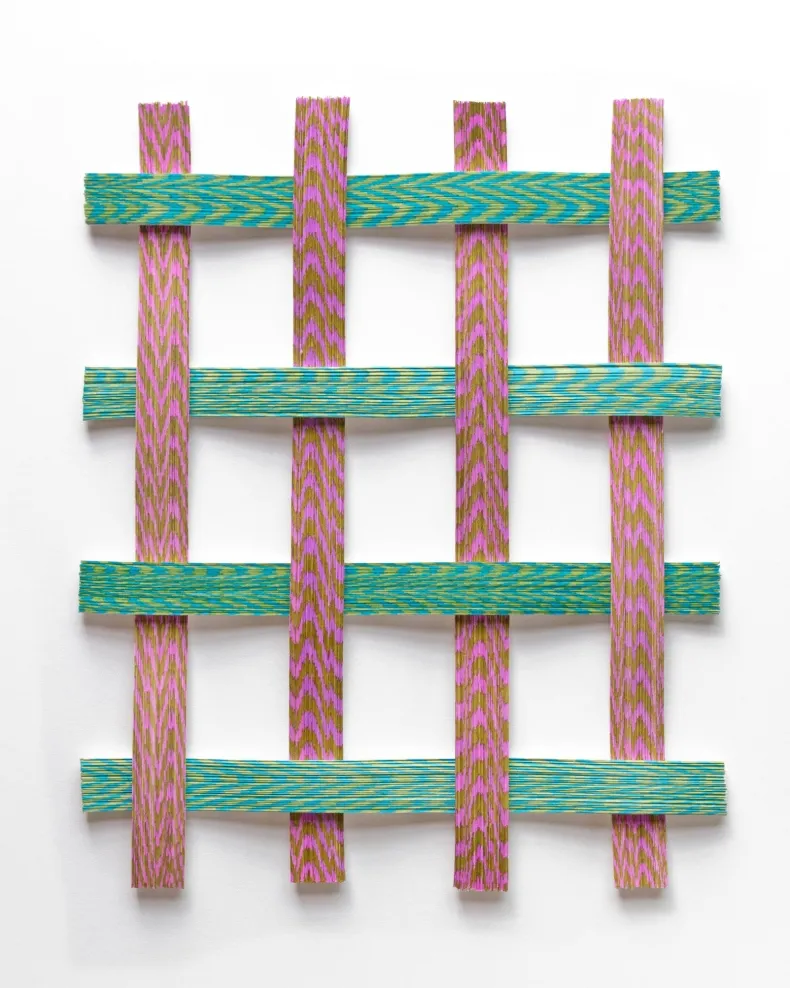 No.19 by Haneno Suzuki (Haneno Suzuki: Paper weaving)