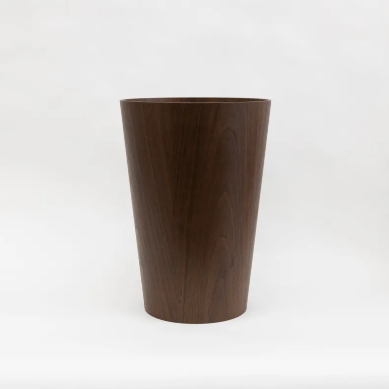 Saito Walnut Wastebasket