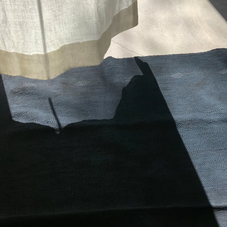 Black Over Dye Blankets: Mud + Sharimbai + Indigo