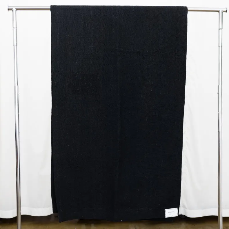 Black Over Dye Blankets: Mud + Sharimbai + Indigo