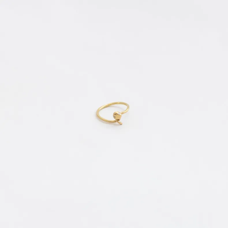 Black Barc 'Hebi Ring' with Diamond Eyes