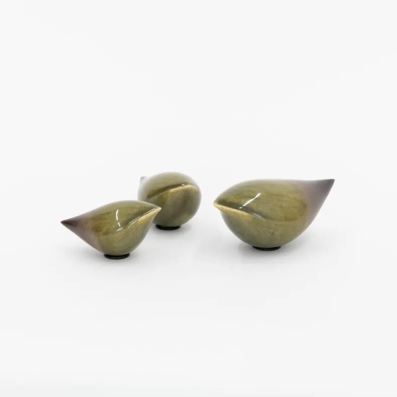 Rie Ito's Ceramic Oval Birds