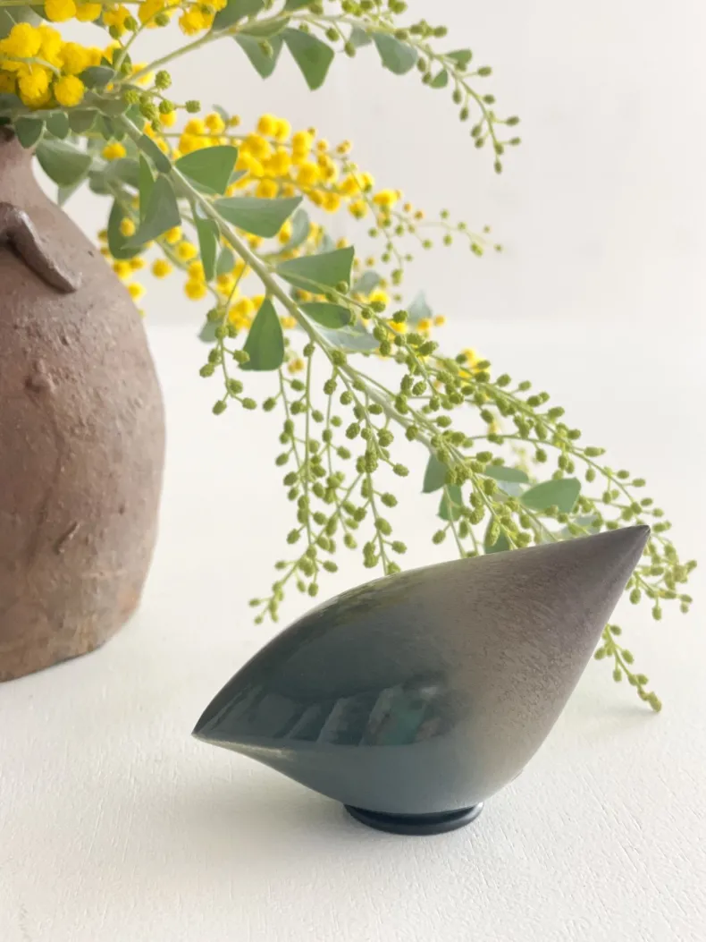 Rie Ito's Ceramic Oval Birds
