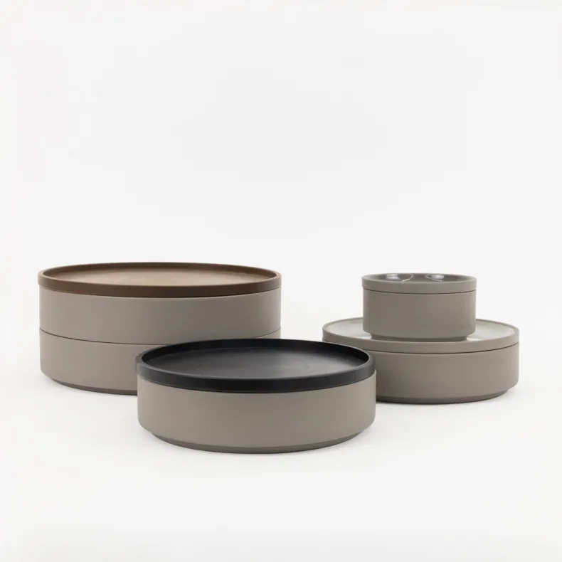 HDG101 - Plate / Lid Dark Gray ø 3.3/8"