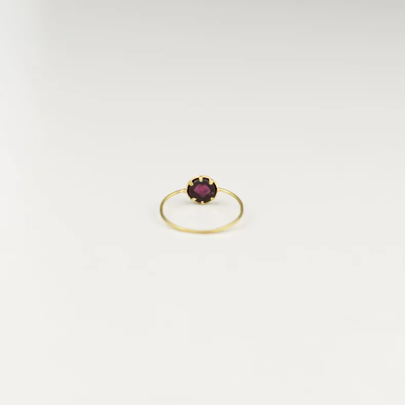 Black Barc 'Heart' Garnet Ring