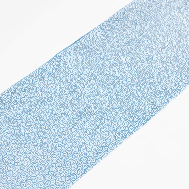 Tenugui - Light Blue Swirls