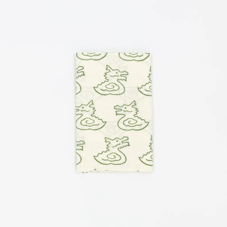 Tenugui - Baby Dragon Green