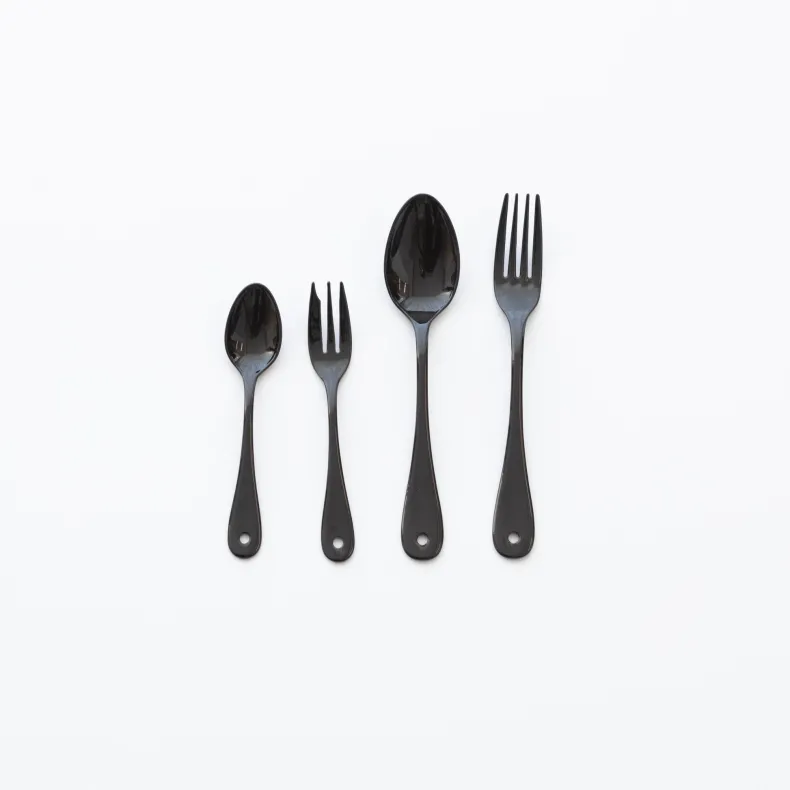Noda Horo Black Enamelware Utensils
