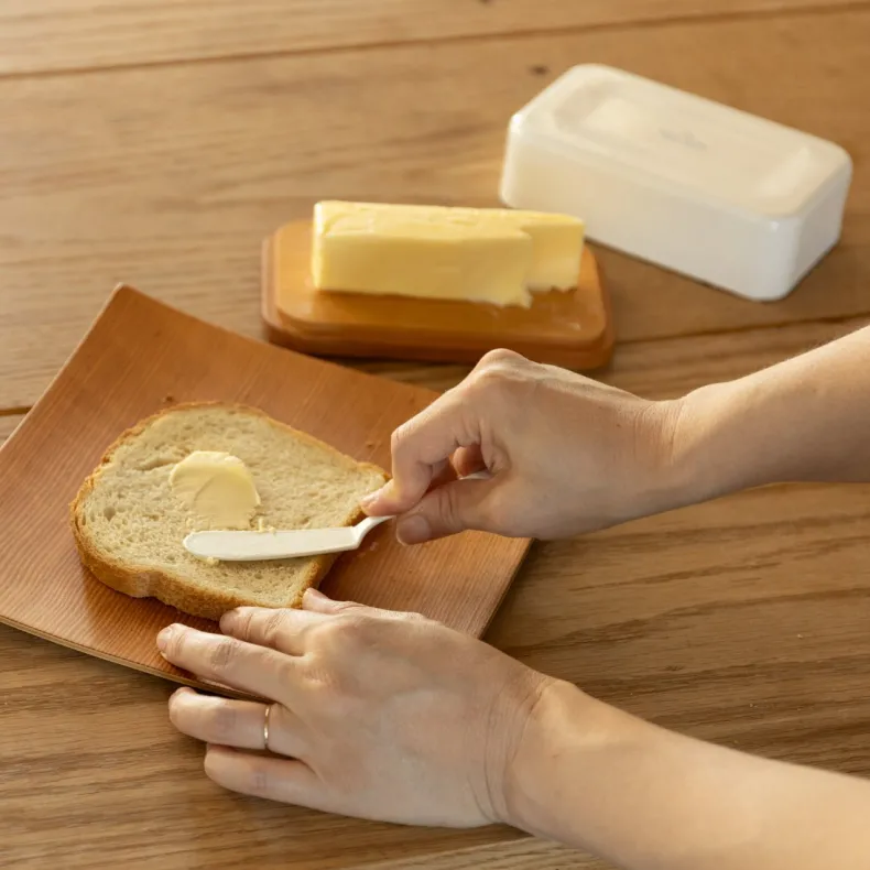 Noda Horo White Enamelware Utensils