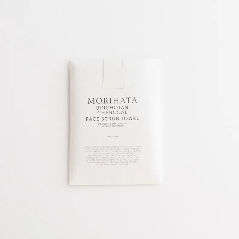 Morihata Binchotan Charcoal Face Scrub Towel