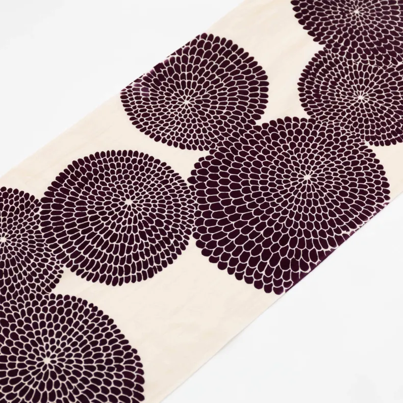 Tenugui - Burgundy Large Chrysanthemum