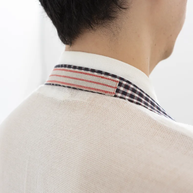 Hakui Bib Apron - Gingham Check