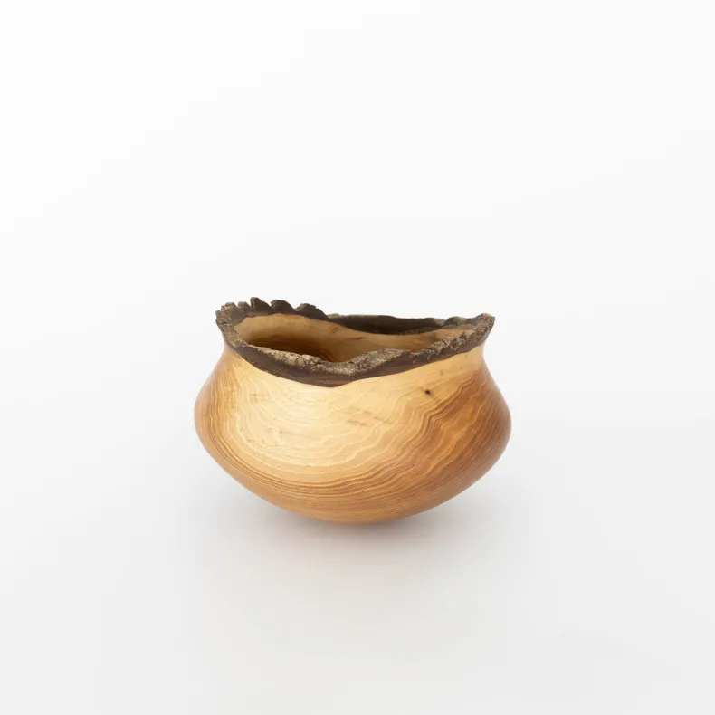 Wooden Bowl Sculpture by Kenji Usuda