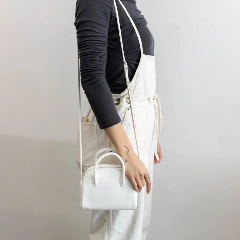 Aeta Deer Leather Boston Mini Shoulder Bag DA39