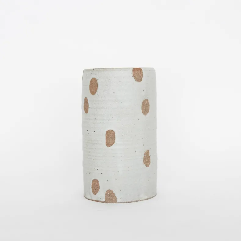 Tomoro Pottery Ceramic Petal Cylinder