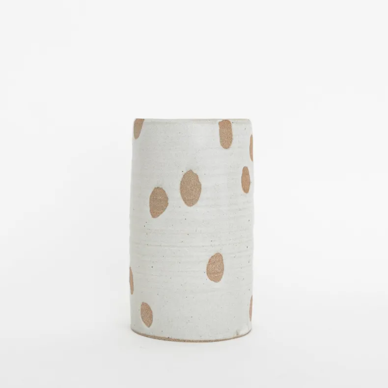 Tomoro Pottery Ceramic Petal Cylinder