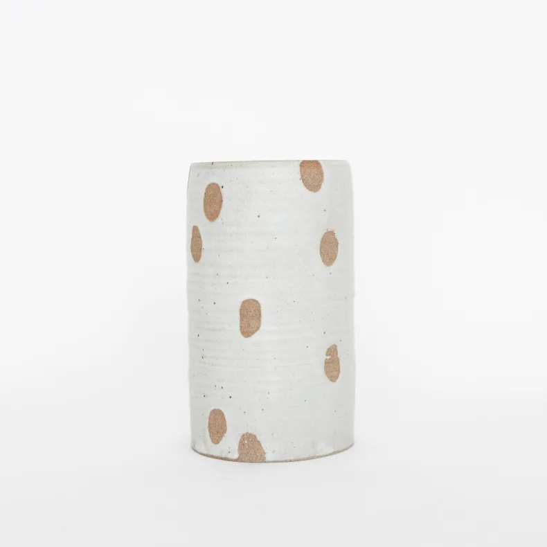 Tomoro Pottery Ceramic Petal Cylinder