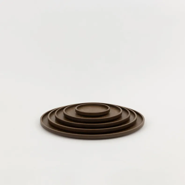 HRN126 - Tray / Lid Dark Brown ø 10"