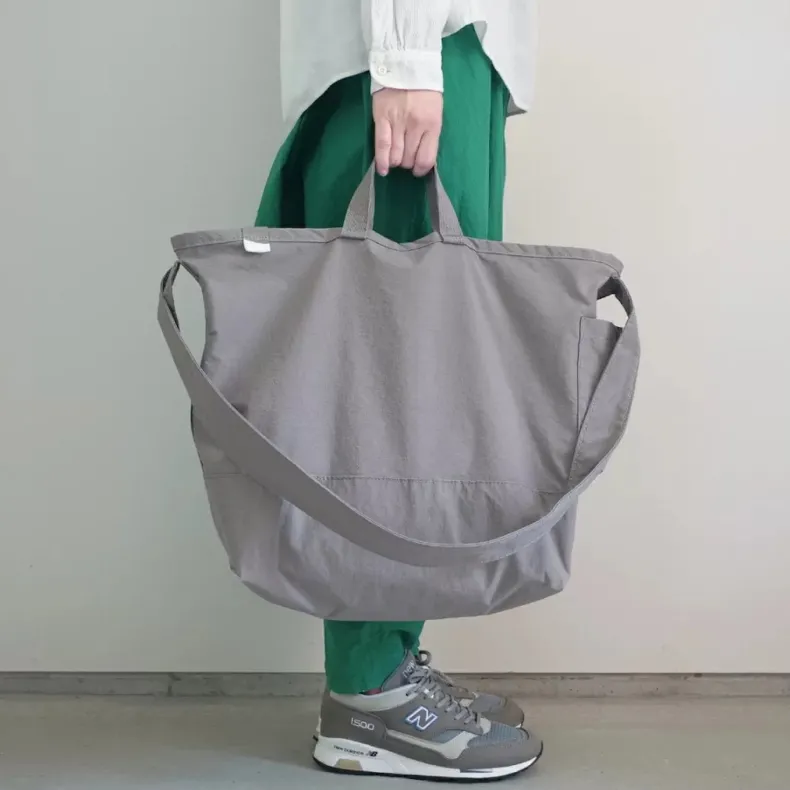 ANUNFOLD Side Pocket Tote Bag - Gray