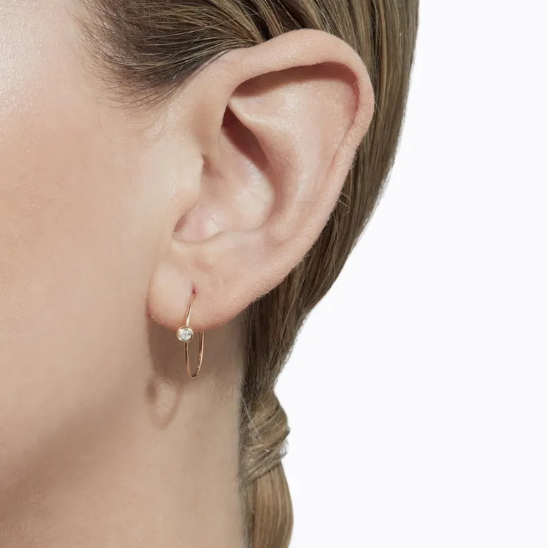 Shihara One-Stone Hoop Earring 02