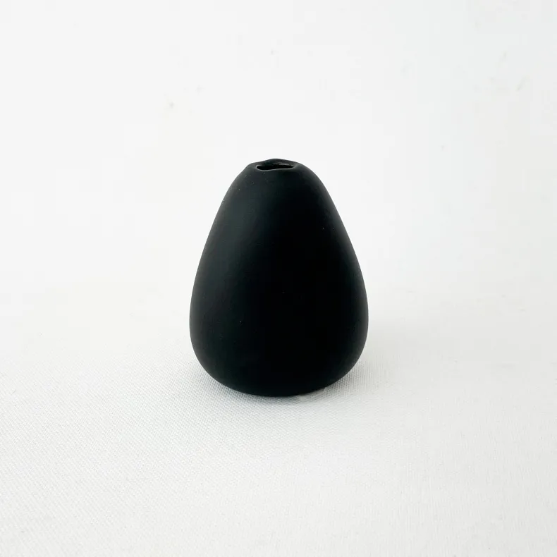 Sugahara Matte Black Bud Vases