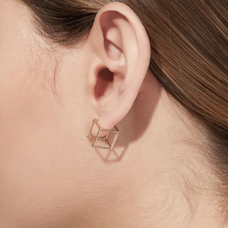 Shihara Diamond Square Earring 10 (01)