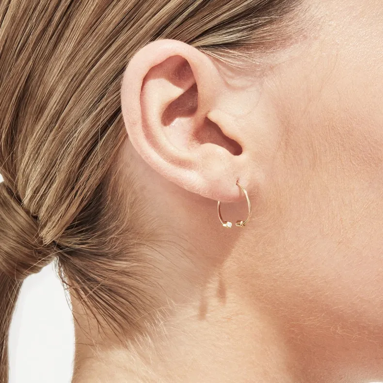 Shihara Diamond Twist Round Earring 01