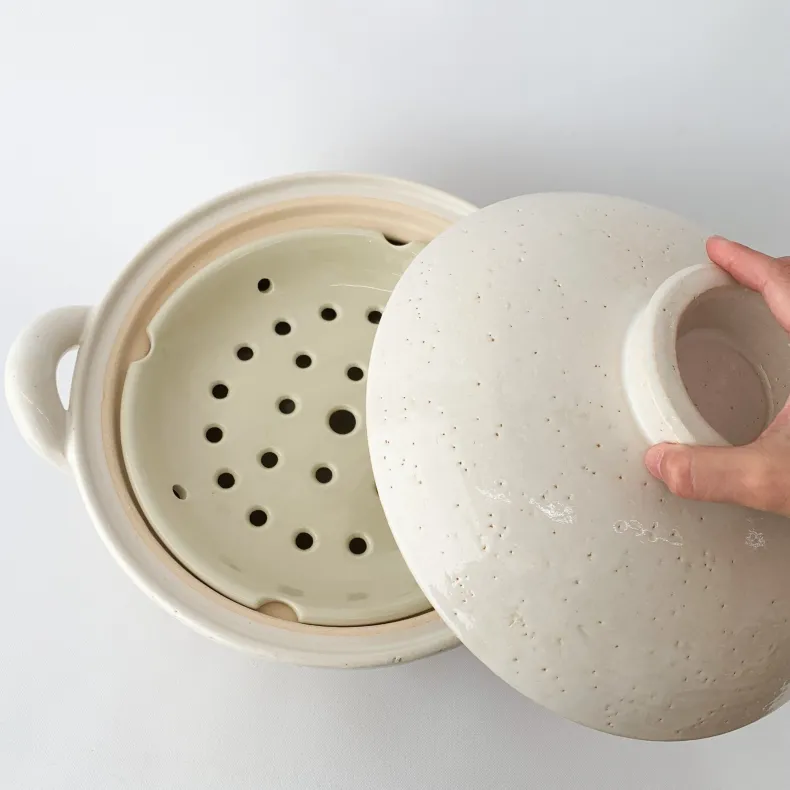 Steamer Donabe - Large White