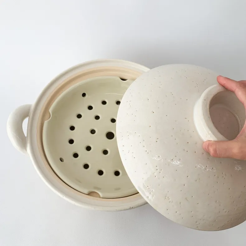 Steamer Donabe - Large White