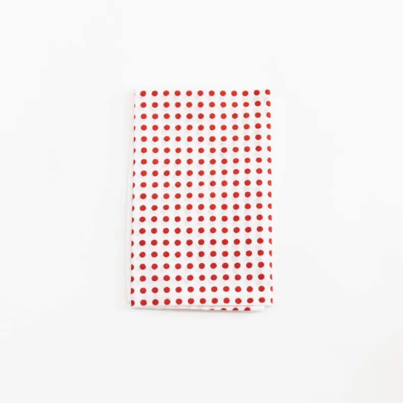 Tenugui - Red Dot on White