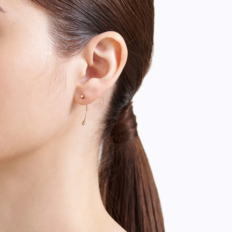 Shihara Diamond Twist Curl Earring 01