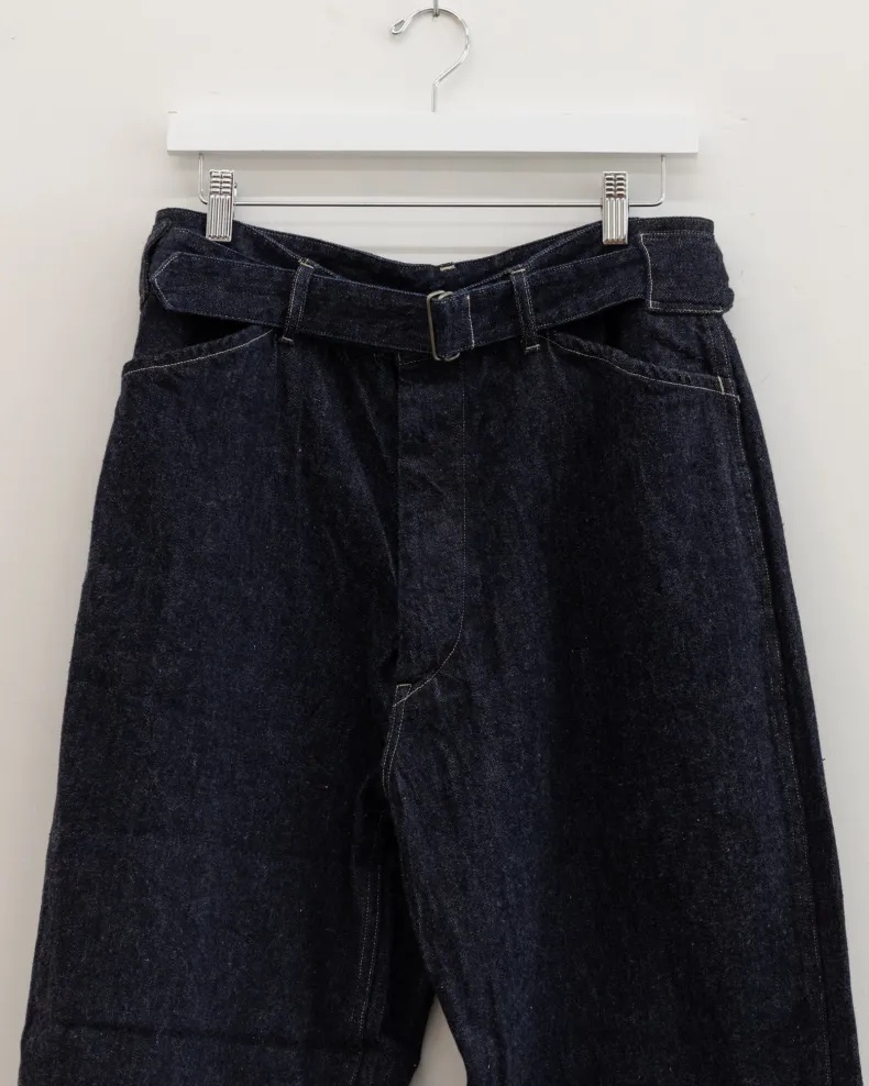 Comoli Denim Belted Pants