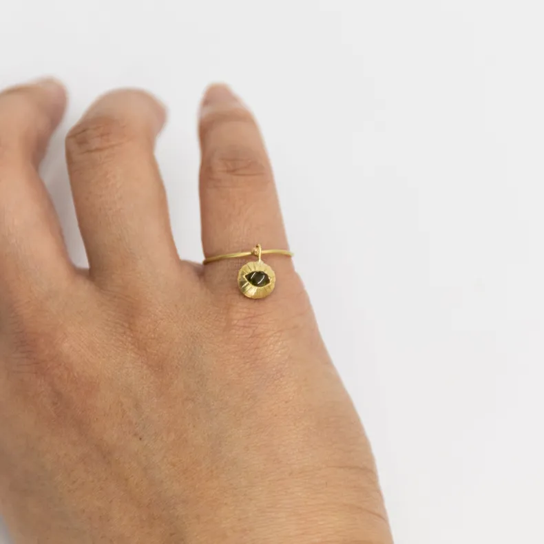 Black Barc 'Kyu' Stacking Ring