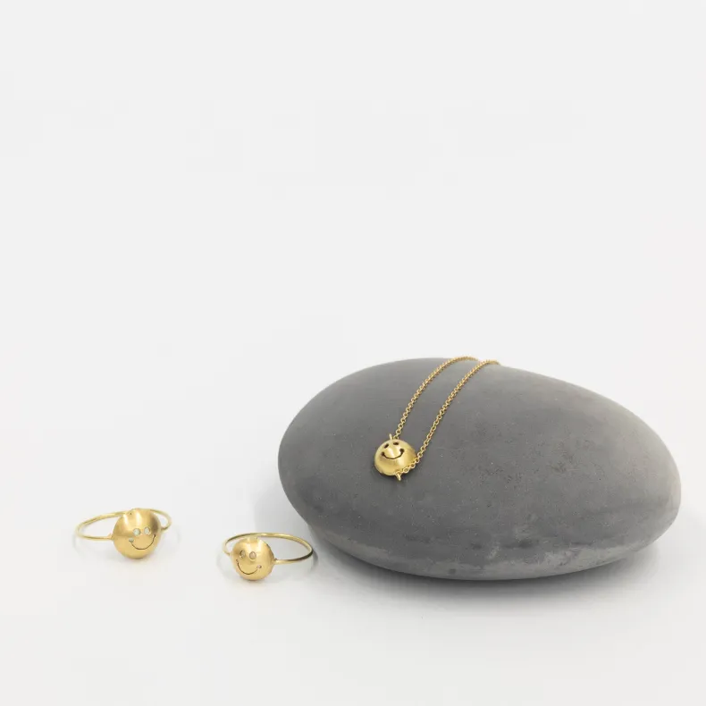 Black Barc 'Smiley' Ring