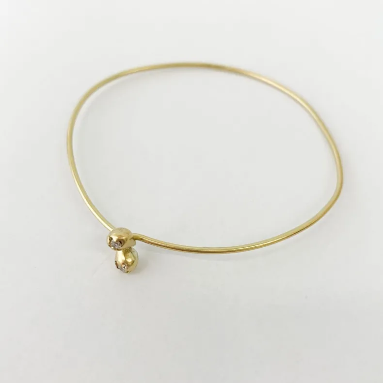 Black Barc 'Ren' Bracelet with Diamonds – Special Order