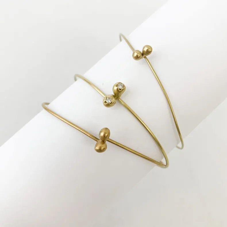 Black Barc 'Ren' Bracelet with Diamonds – Special Order