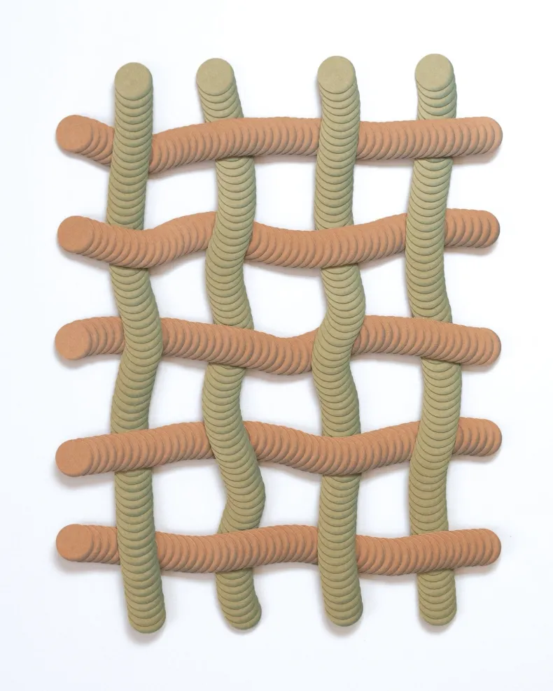 No.28 by Haneno Suzuki (Haneno Suzuki: Paper weaving)