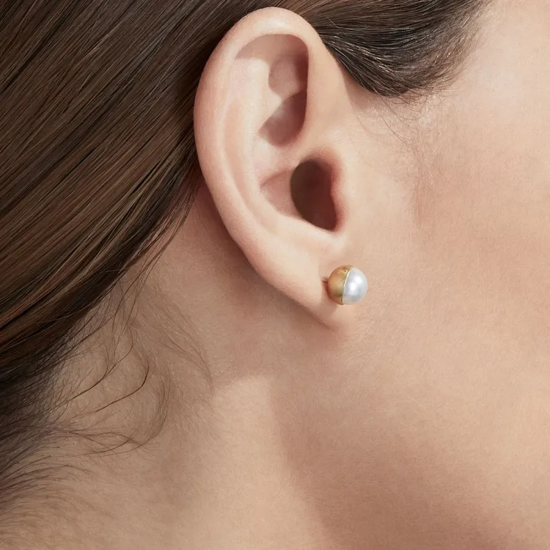 Shihara Half Pearl Earring 0°