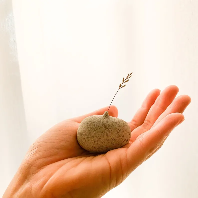 Sea Stone Vases and Sea Stone with Legs by Mitsuru Koga