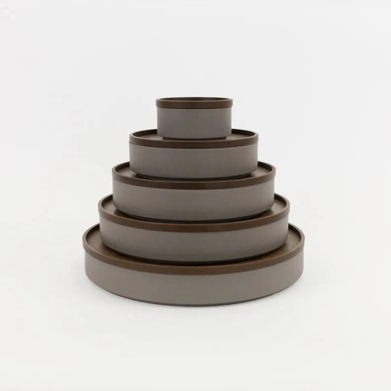 HRN124 - Tray / Lid Dark Brown ø 7.3/8"